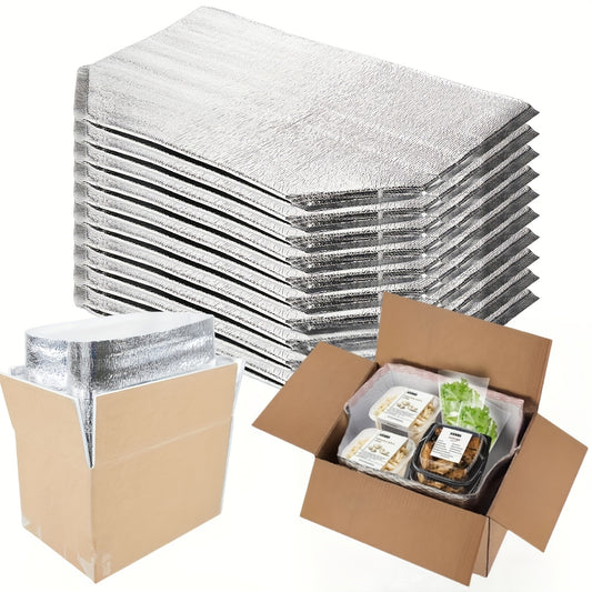 10pcs Waterproof Insulated Bags 34x23x33cm for Hot & Cold Items