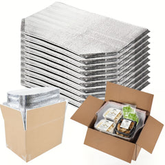10pcs Waterproof Insulated Bags 34x23x33cm for Hot & Cold Items