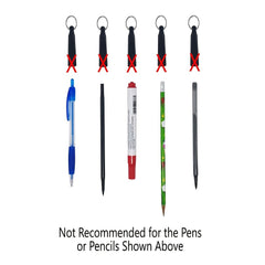 2pcs Retractable Pen Holder Metal Belt Clip for Markers & Pencils