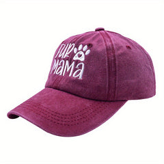 Embroidery Baseball Cap Cartoon Pet Washed Distressed Mom Dad Hats