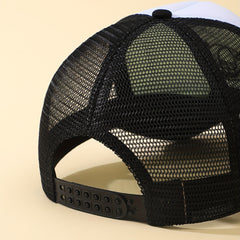 Mens Horned Skull Embroidered Baseball Cap