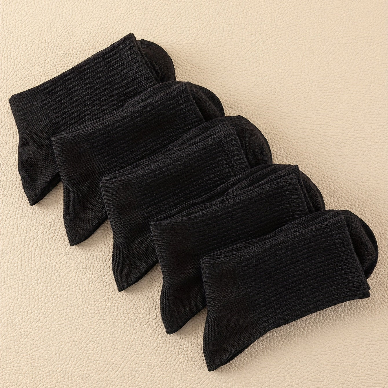 Solid Crew Socks Comfy Mid Tube Women's Stockings