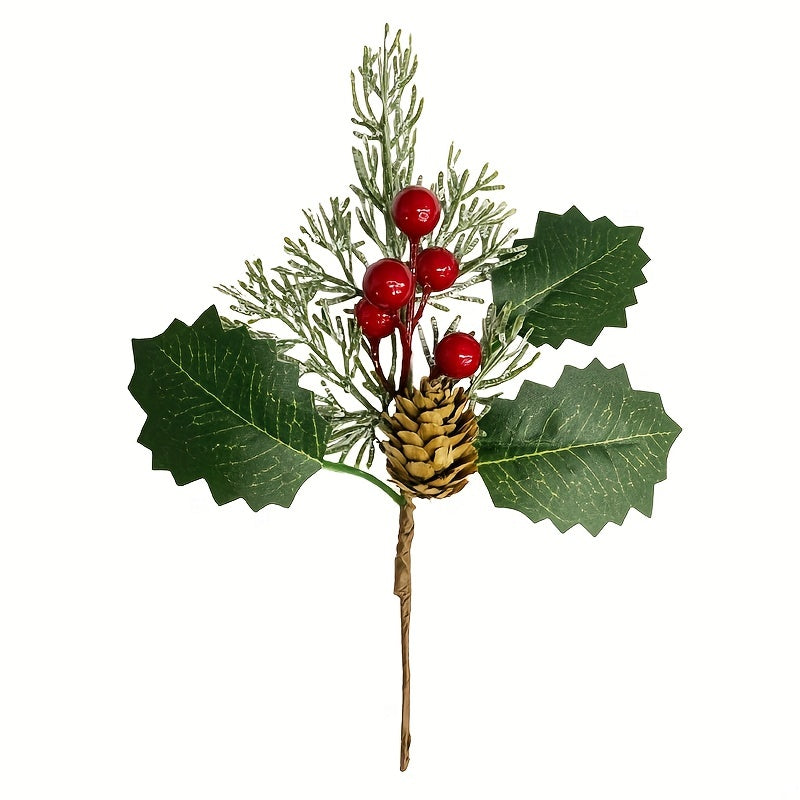 4pcs Christmas Tree Decorations Artificial Plant Branches For Home & Wedding