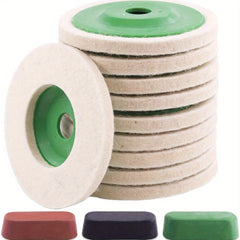 18pcs Polishing & Sanding Wheel Disc Kit 100mm Wool Felt Buffing Polishing Wheel
