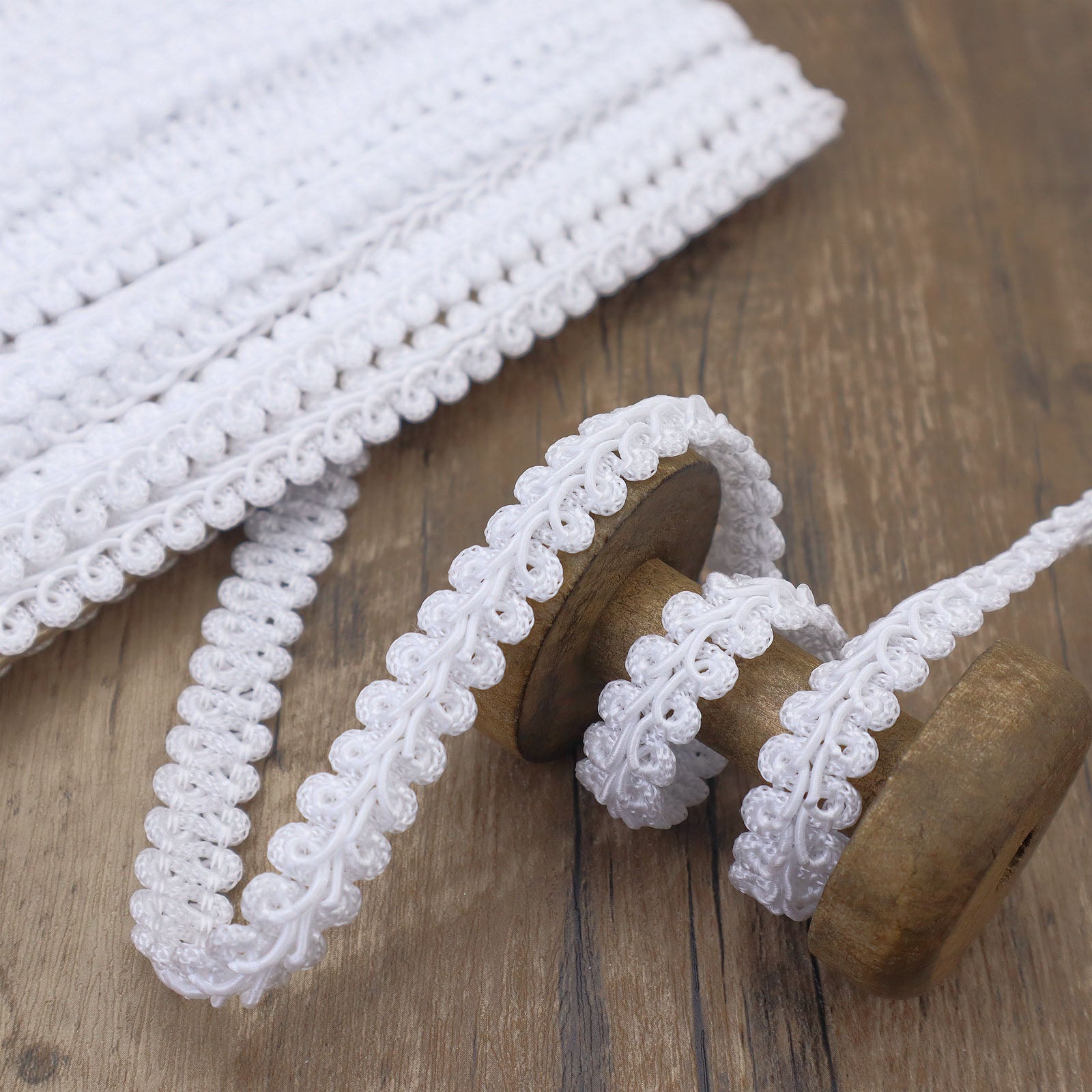 18 Yards 2 54 5 08 Cm Braided Gimp Trim Braid Cord Scalloped Edge Braid Rick Rac