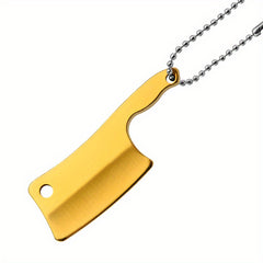 Stainless Steel Mini Kitchen Keychain Pendant Unopened Edge