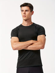 2pcs Men's Quick Dry Sports T Shirts High Stretch Compression