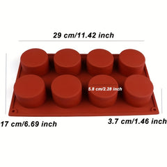 Cylindrical Mousse Cake Mold 3D Silicone Mold