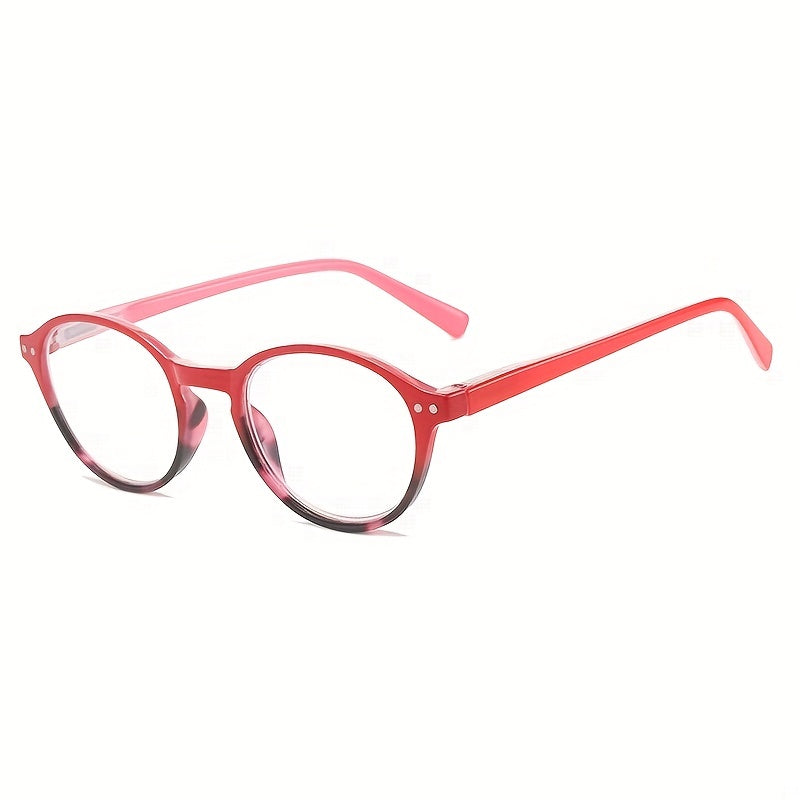 Retro Tortoiseshell Round HD Reading Glasses for Women Presbyopic 1.0-4.0