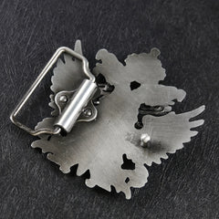 Double Headed Eagle Emblem Badge Men's Belt Buckle For Jeans