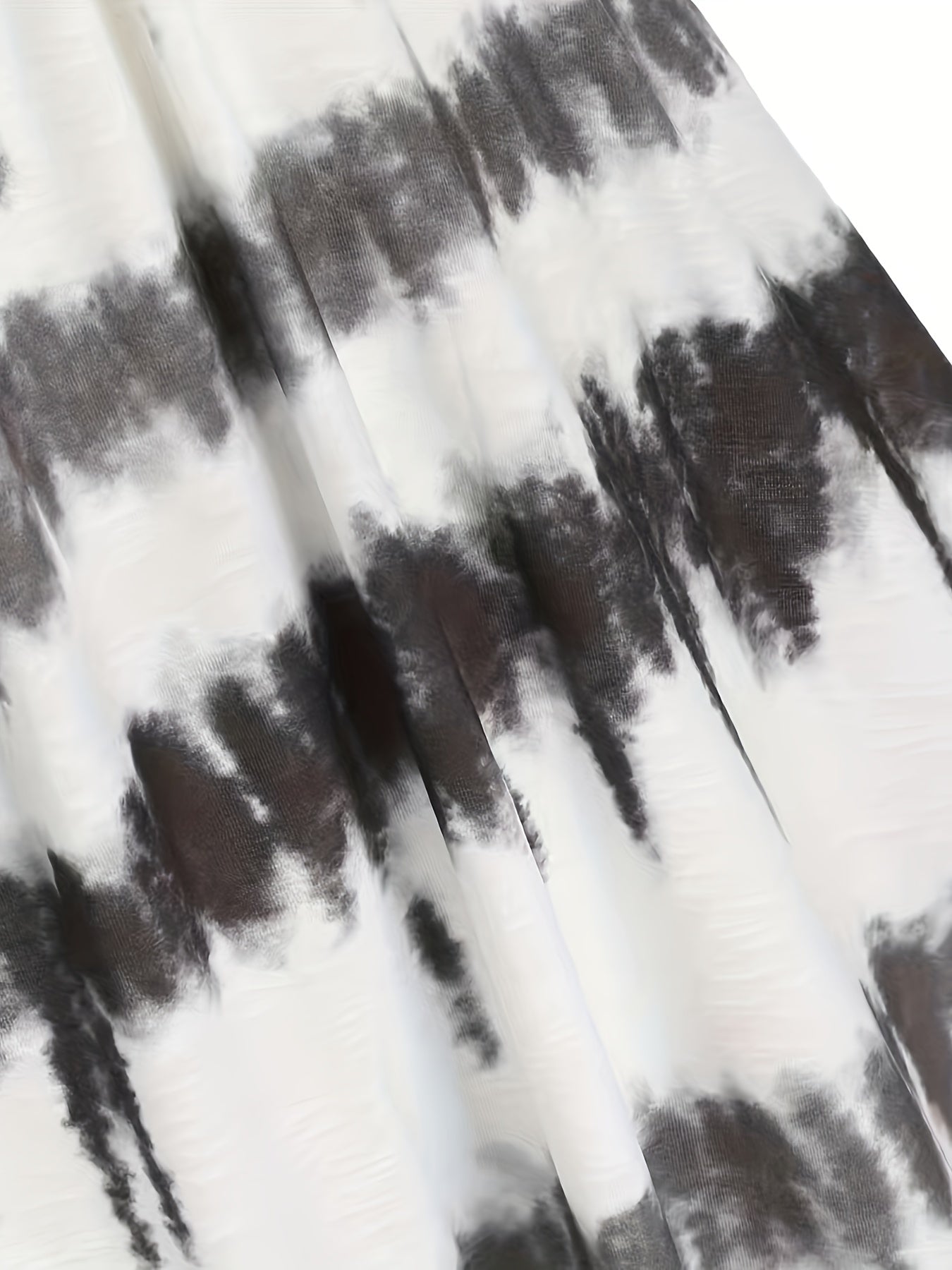  Colorblock Tie Dye V Neck A line Cami Dress