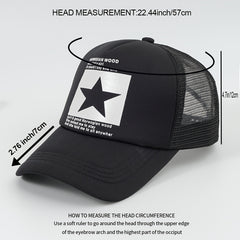 Trucker Hat High Top Baseball Cap Hip Hop Cap Street Dance Cap
