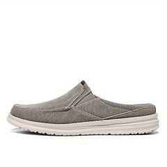 Men's Canvas Mule Shoes Lightweight Slip On Anti-Skid Sneakers