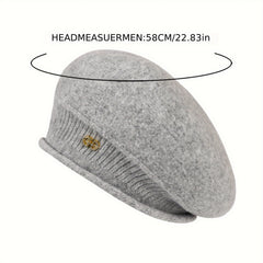 Women's Winter Knitted Beret Wool Hat