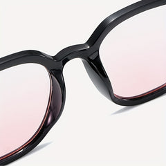 Y2K Pink Square Sunglasses Gradient UV400 Sun Shades