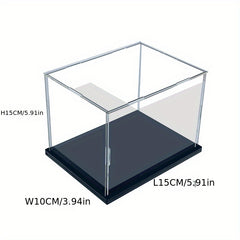 Acrylic Display Case 4x4x4 Inch for Collectibles Action Figures & Toys