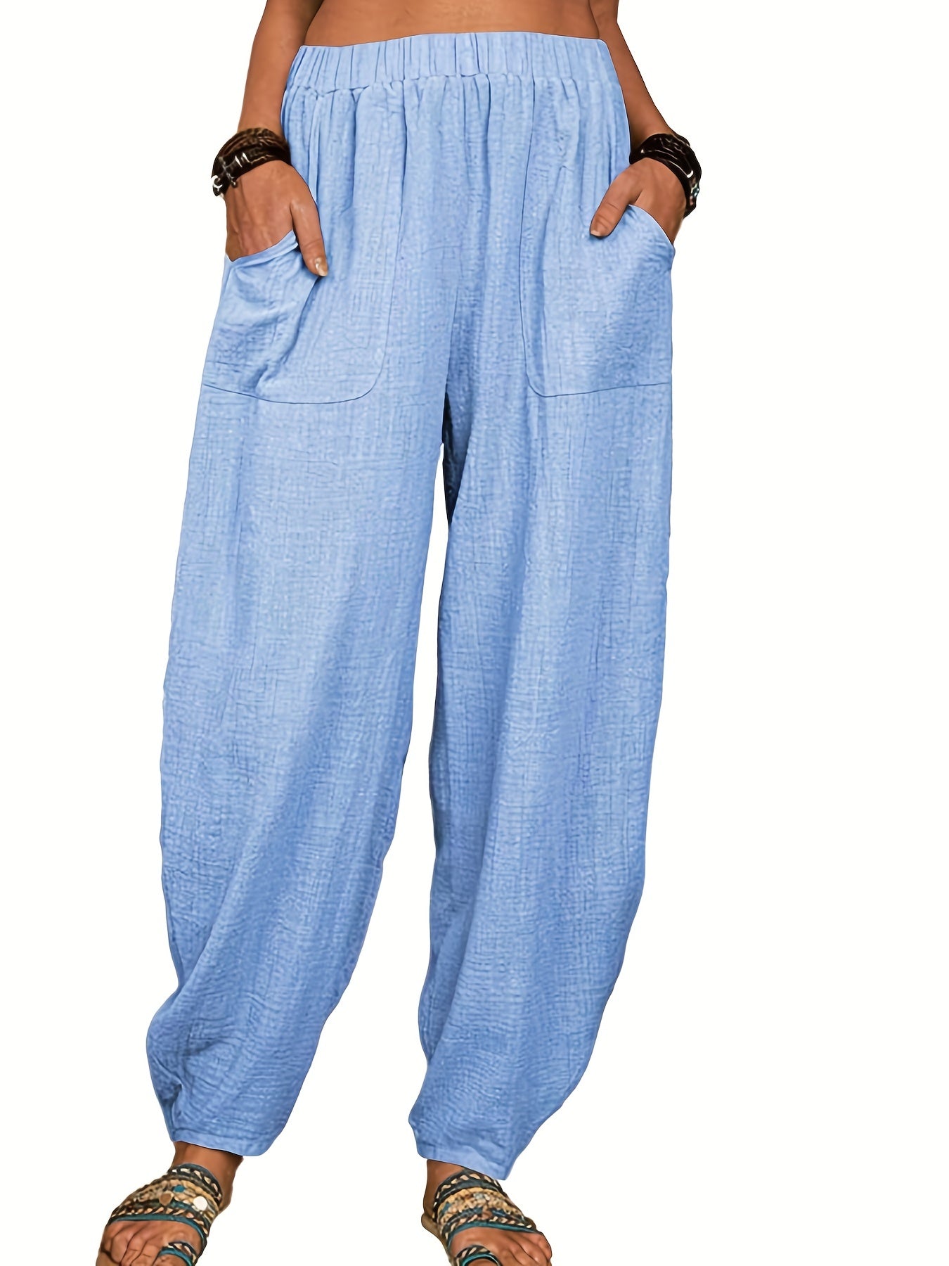 High Waist Baggy Harem Pants Casual Women's Clothing