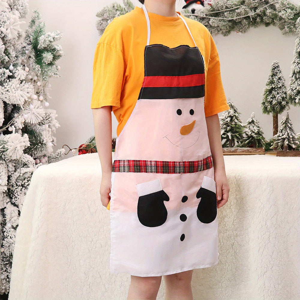 Snowman Christmas Apron Dust and Stain Resistant