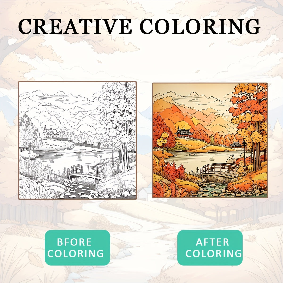 20x20cm Painting Guide with Unique Cover and Clear Lines Patterns