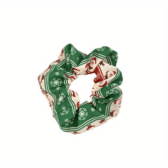 Christmas Large Scrunchies Sweet Stars Snowflake Hair Ring