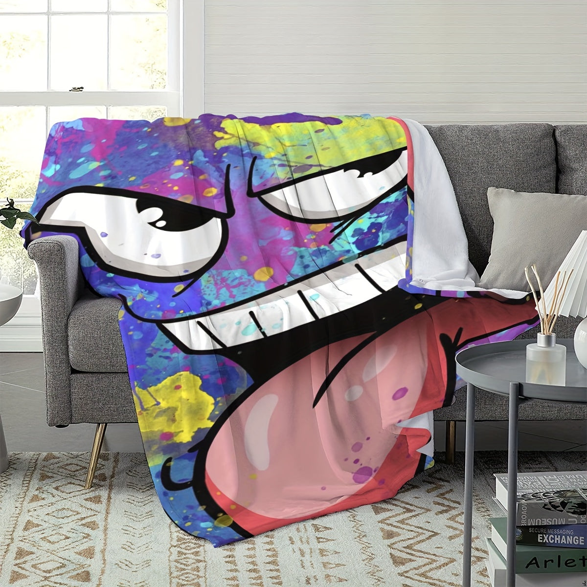 Ghost Face Printed Blanket for Home & Outdoor Use