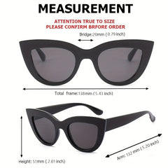 Retro Cat Eye Sunglasses UV400 Anti Glare Sun Shades for Women Men