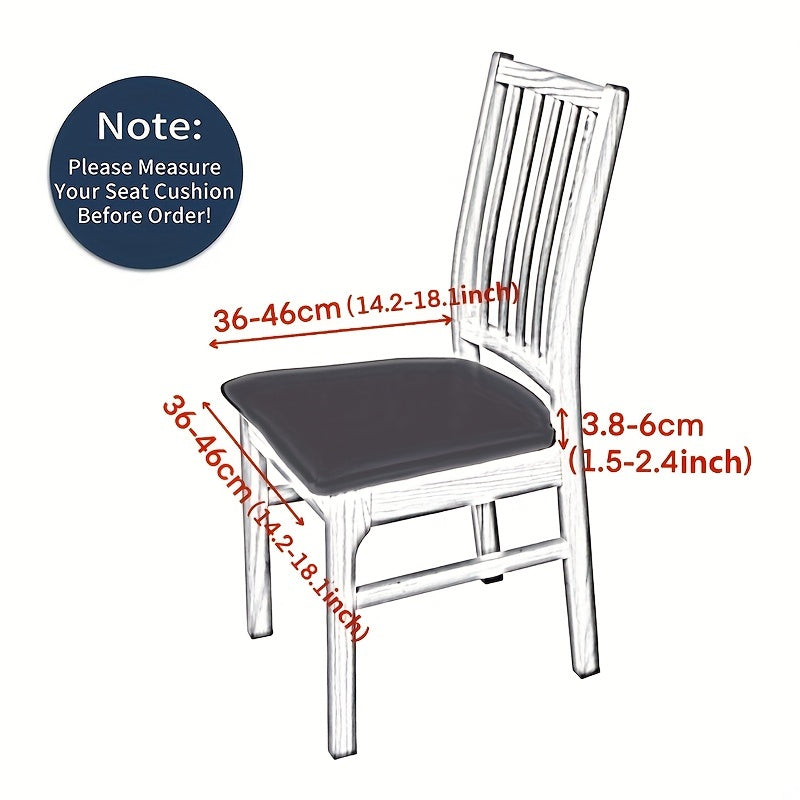 Printed Waterproof Dining Chair Slipcover Furniture Protector