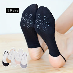 5 Pairs Non-slip Half Palm Socks for High Heels