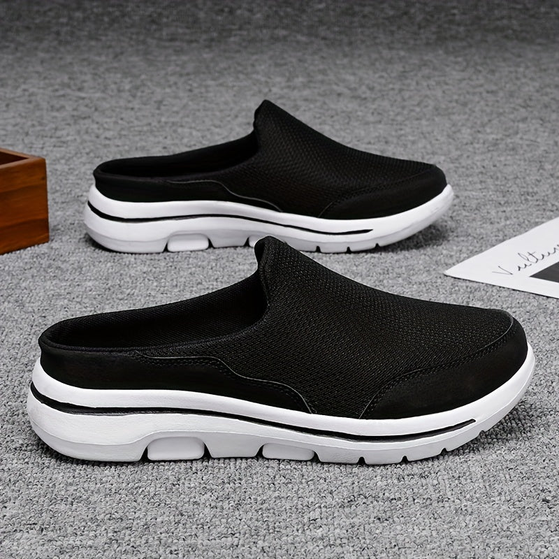 Men's Breathable Slip On Mules Lightweight Non Slip Comfy Shoes