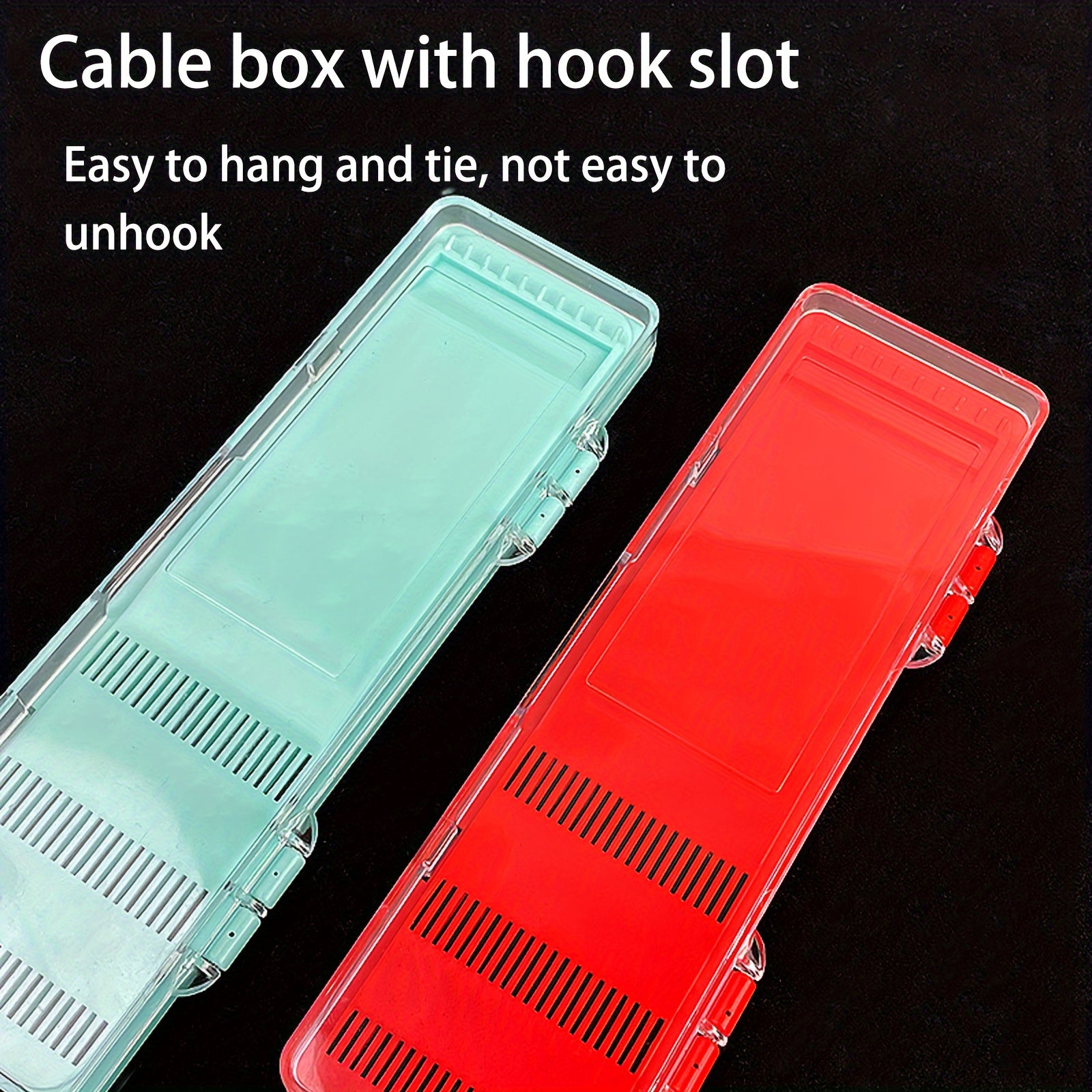 1pc Single Layer Sub Line Box With Hook Groove Short Sub Line Hanging Box