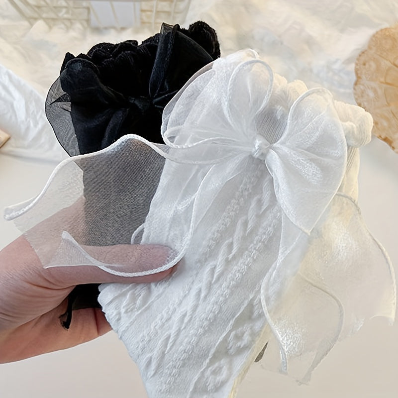 6 Pairs Ruffle Lolita Socks Women's Stockings Hosiery