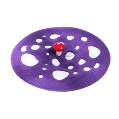 Women's Woolen Mushroom Beret Hat Embroidered Painter Hat