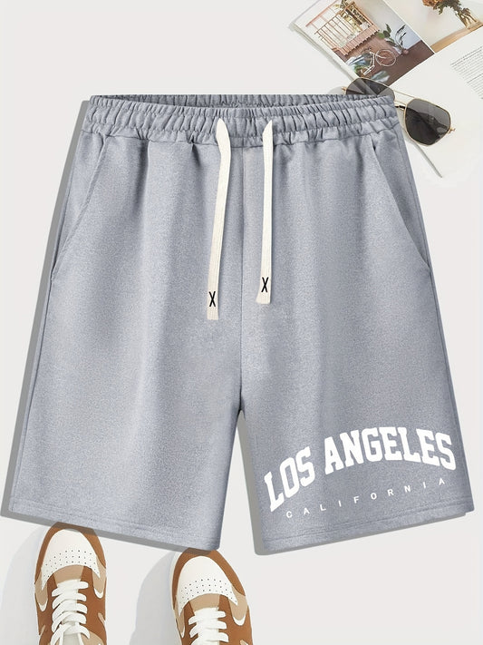 Men's Drawstring Waist Shorts for Summer Beach Resort