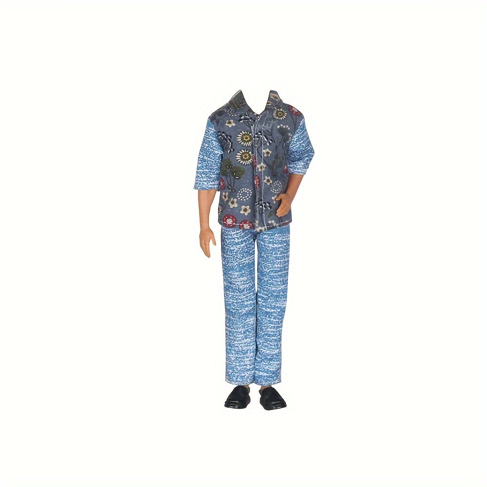 2 Sets Doll Clothes Tops Trousers Outfit for Boy Doll Accessories