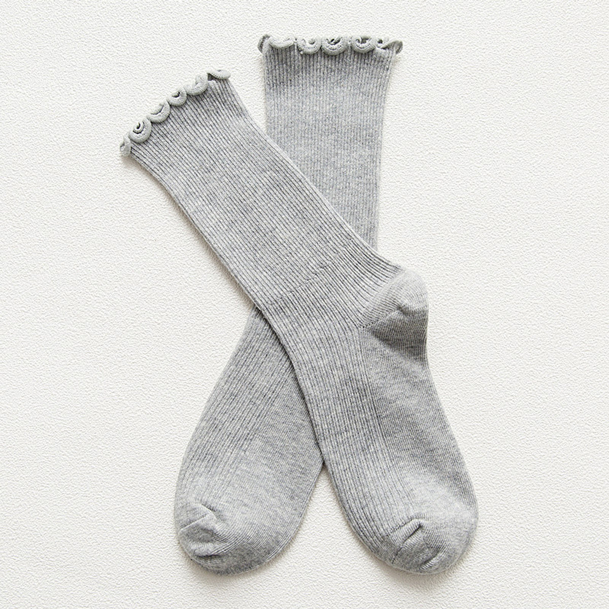 Frilled Mid Tube Socks Women's Stockings & Hosiery