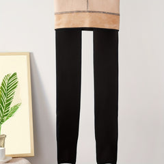 Plush Lined Winter Tights for Women