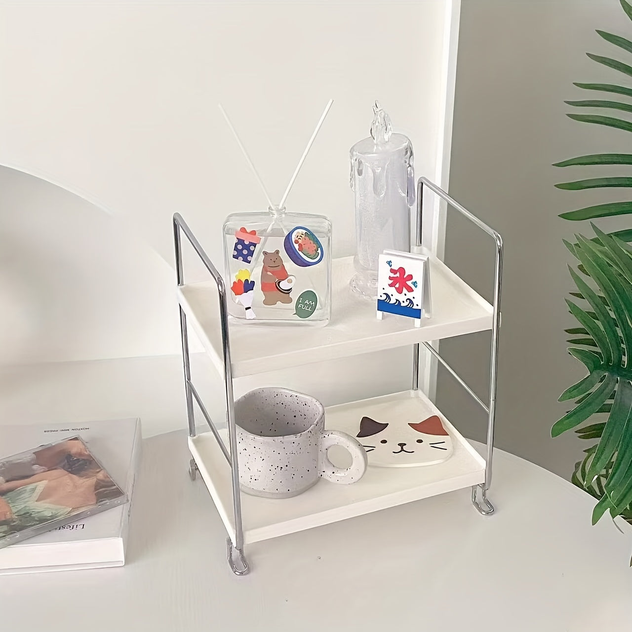 Desktop Storage Rack Cosmetic Shelf Organize Storage Rack Organizer Shelf