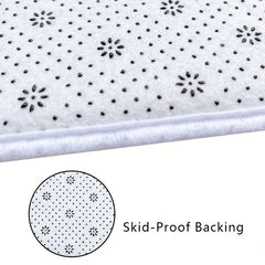 Non Slip Crystal Velvet Area Rug for Living Room Bedroom Nursery