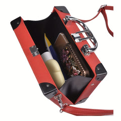 Vintage Mini Radio Crossbody Bag PU Leather Handbag