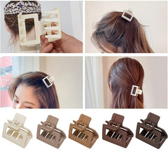 Small Hair Claw Clips For Thick Hair Square Non slip Strong Hold Hair Clips