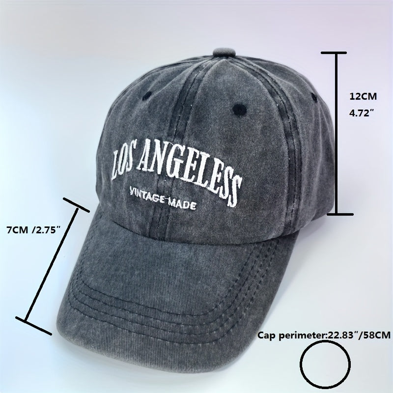 Alphabet Embroidery Baseball Cap Sunshade Soft Top Hat