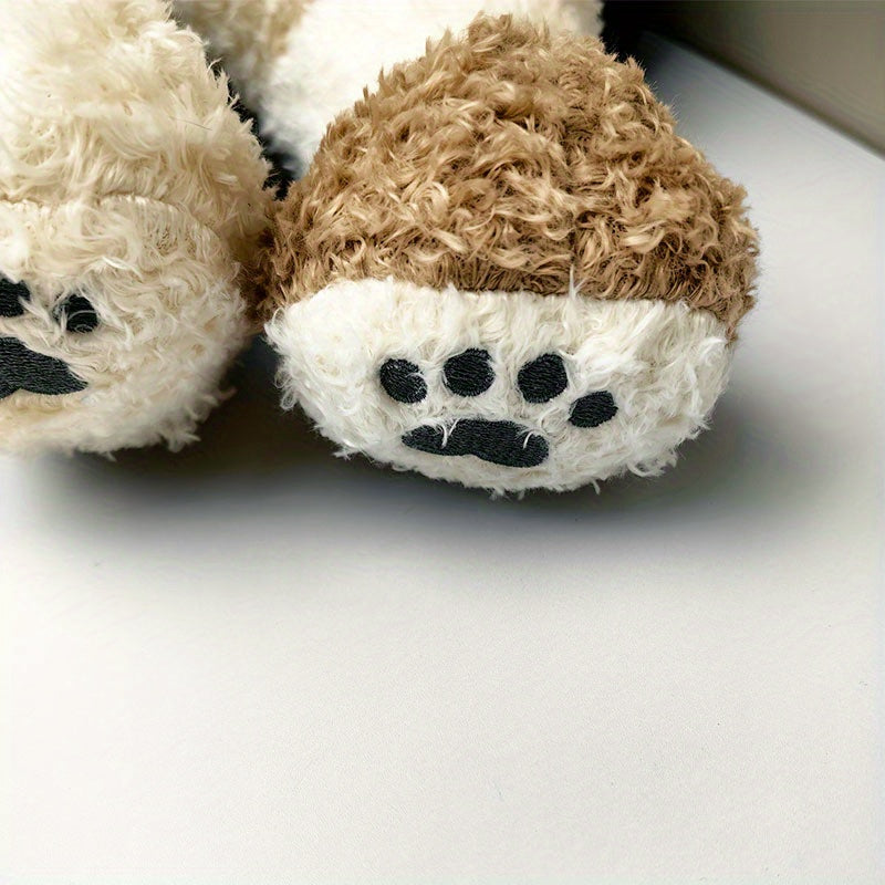 Flower Cat Plush Toy with Pockets
