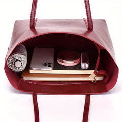 Minimalist Large Capacity Tote Bag Solid Crossbody Bag Women's Handbag