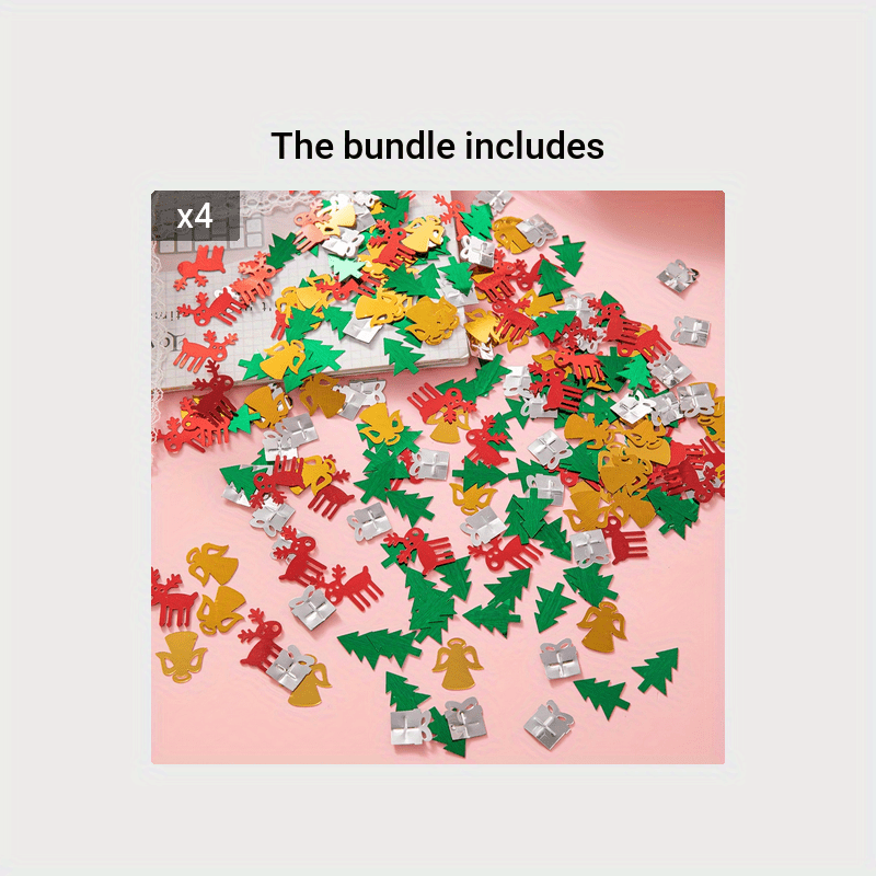 Christmas Tree Ornaments Snowflake Confetti Decorations
