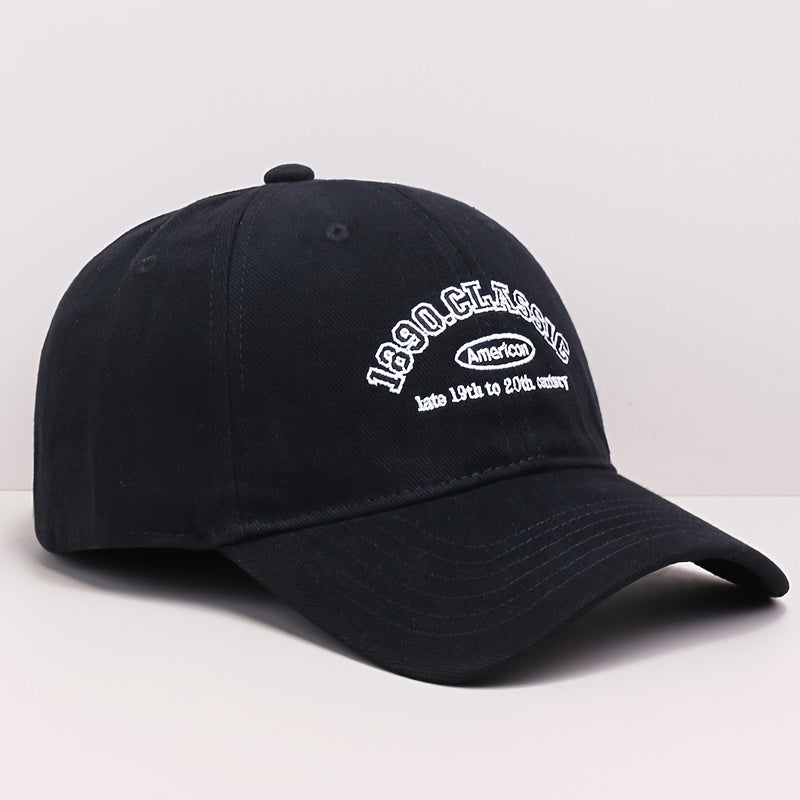 Letter Embroidered Baseball Cap Vintage Unisex Adjustable Sports Sun Hat
