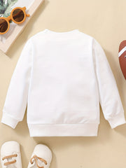 Baby Boy's Graphic Long Sleeve Crew Neck Sweatshirt