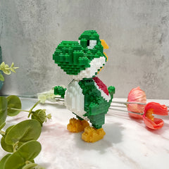 Jurassic Brontosaurus & Velociraptor Building Blocks Model Toy
