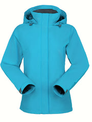 Soft Shell Sports Hooded Jacket for Women