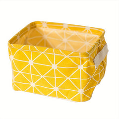 Mini Storage Basket Organizer For Makeup Book Baby Toy Canvas Bag