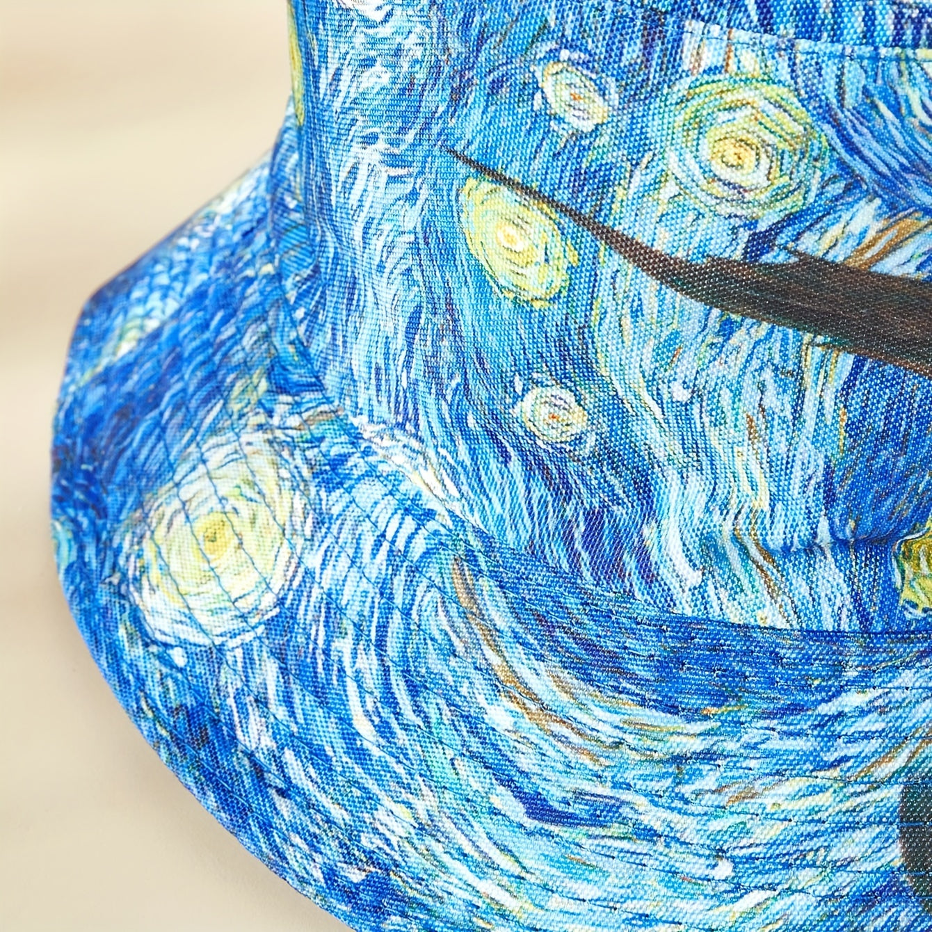 Oil Painting Print Bucket Hat Reversible Lightweight Basin Hat Summer Sunscreen